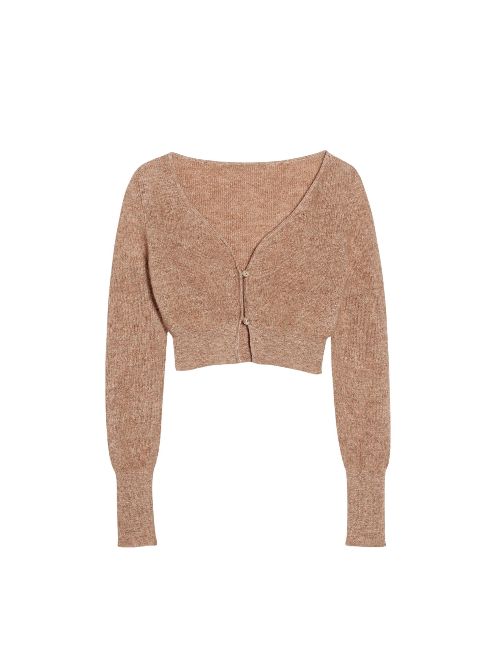 LIGHT BROWN LE CARDIGAN ALZOU