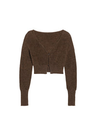 DARK BROWN LE CARDIGAN ALZOU