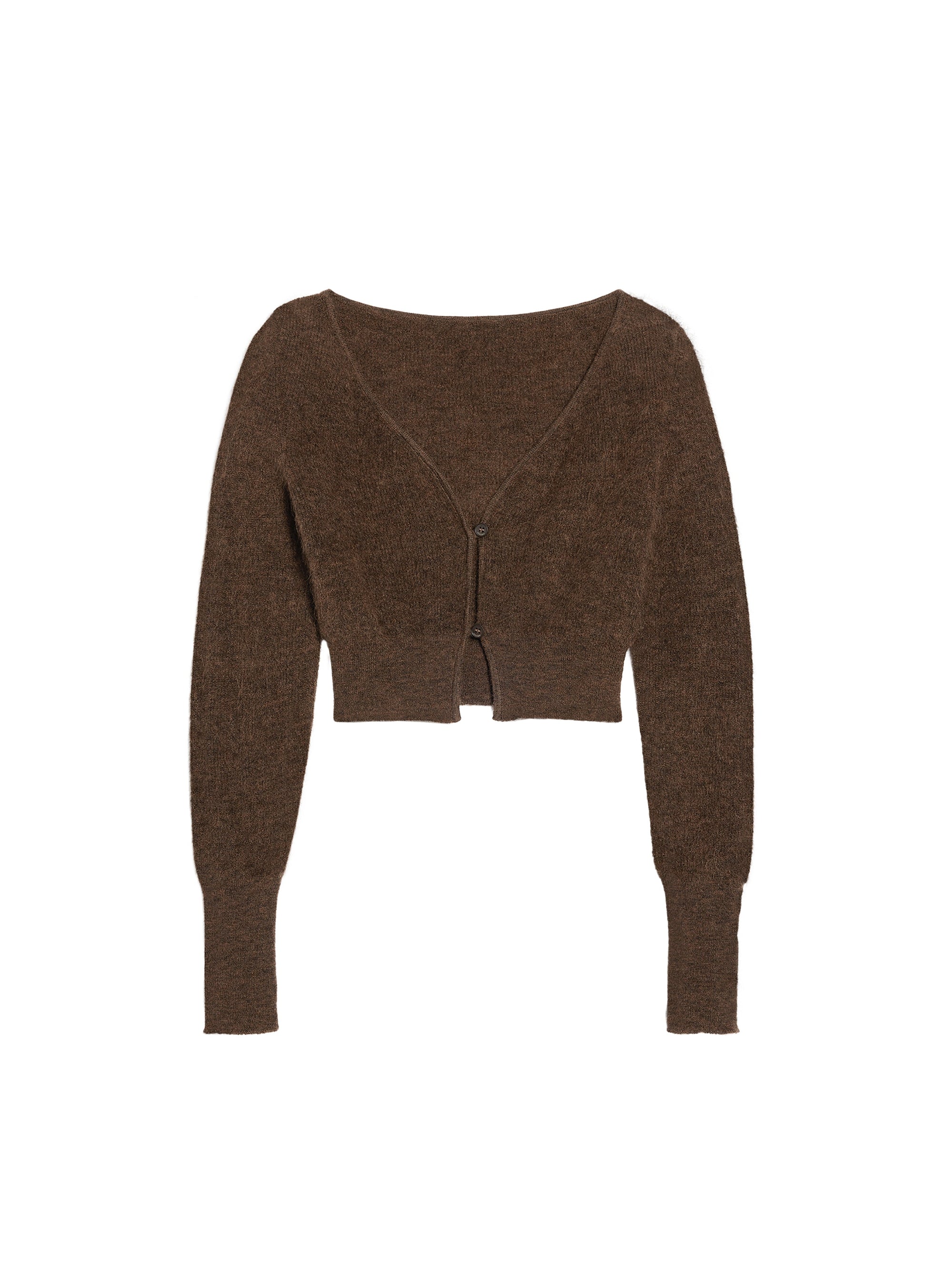 DARK BROWN LE CARDIGAN ALZOU