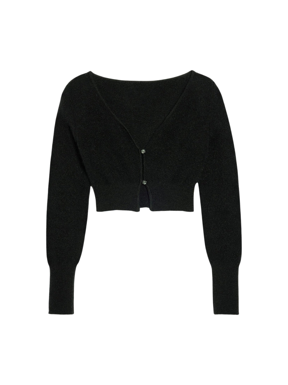 90€ / 10 sold //46 QTY / ST22%   Cardigan Alzou en laine - Black