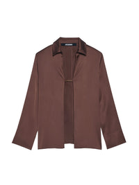 Chemise Notte satinée - Dark Brown
