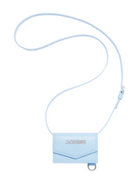 Porte Azur en cuir - Light Blue