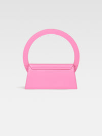 Sac Rond à bandoulière avec logo en cuir - Pink