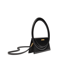 Sac Rond en cuir - Black