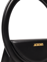 Sac Rond en cuir - Black