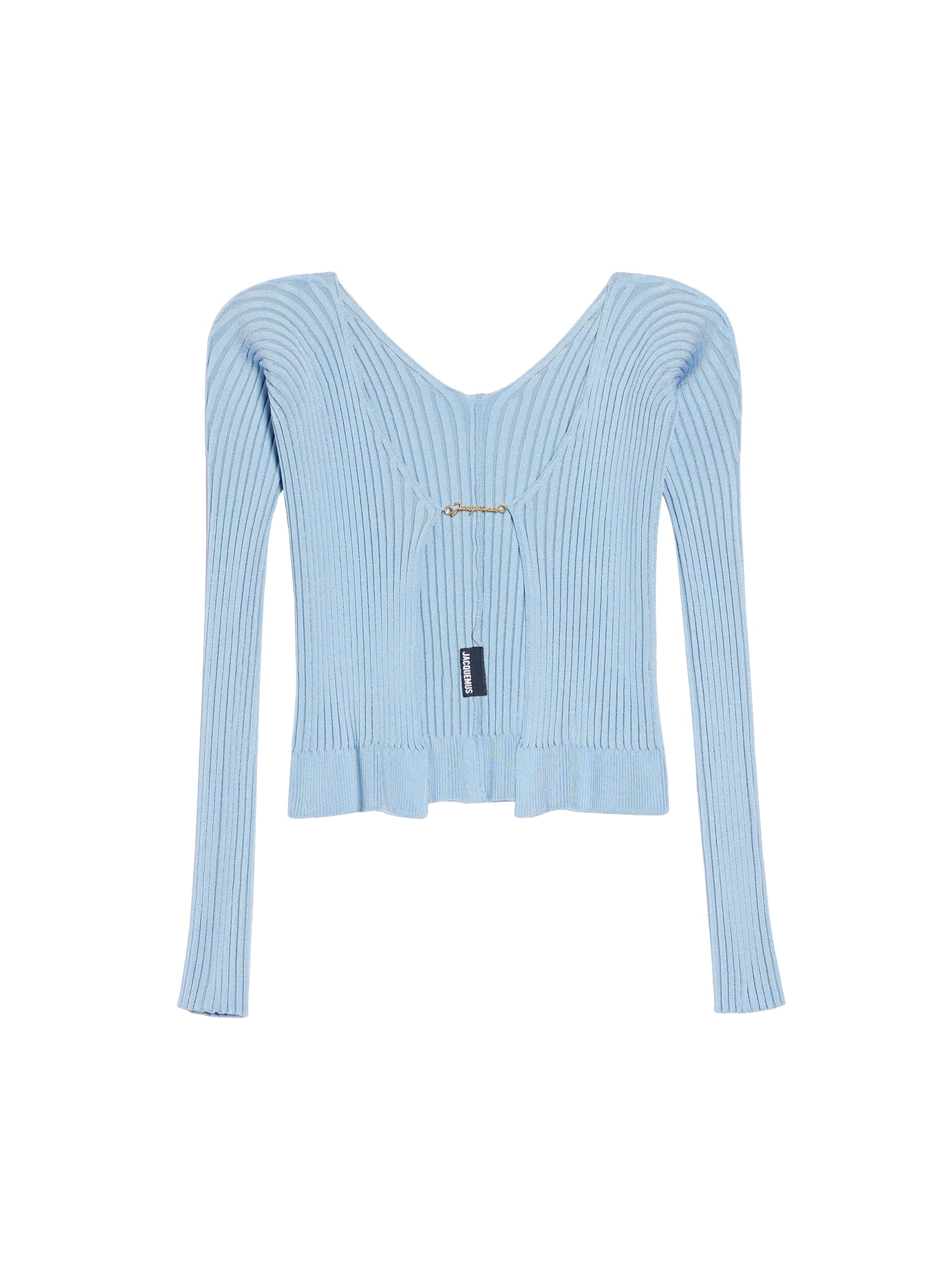 Cardigan en maille Pralu à manches longues - Light Blue