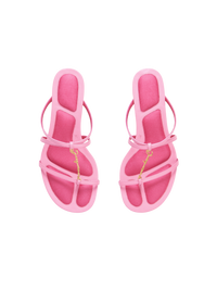 Sandales Basses Pralu en cuir - Pink