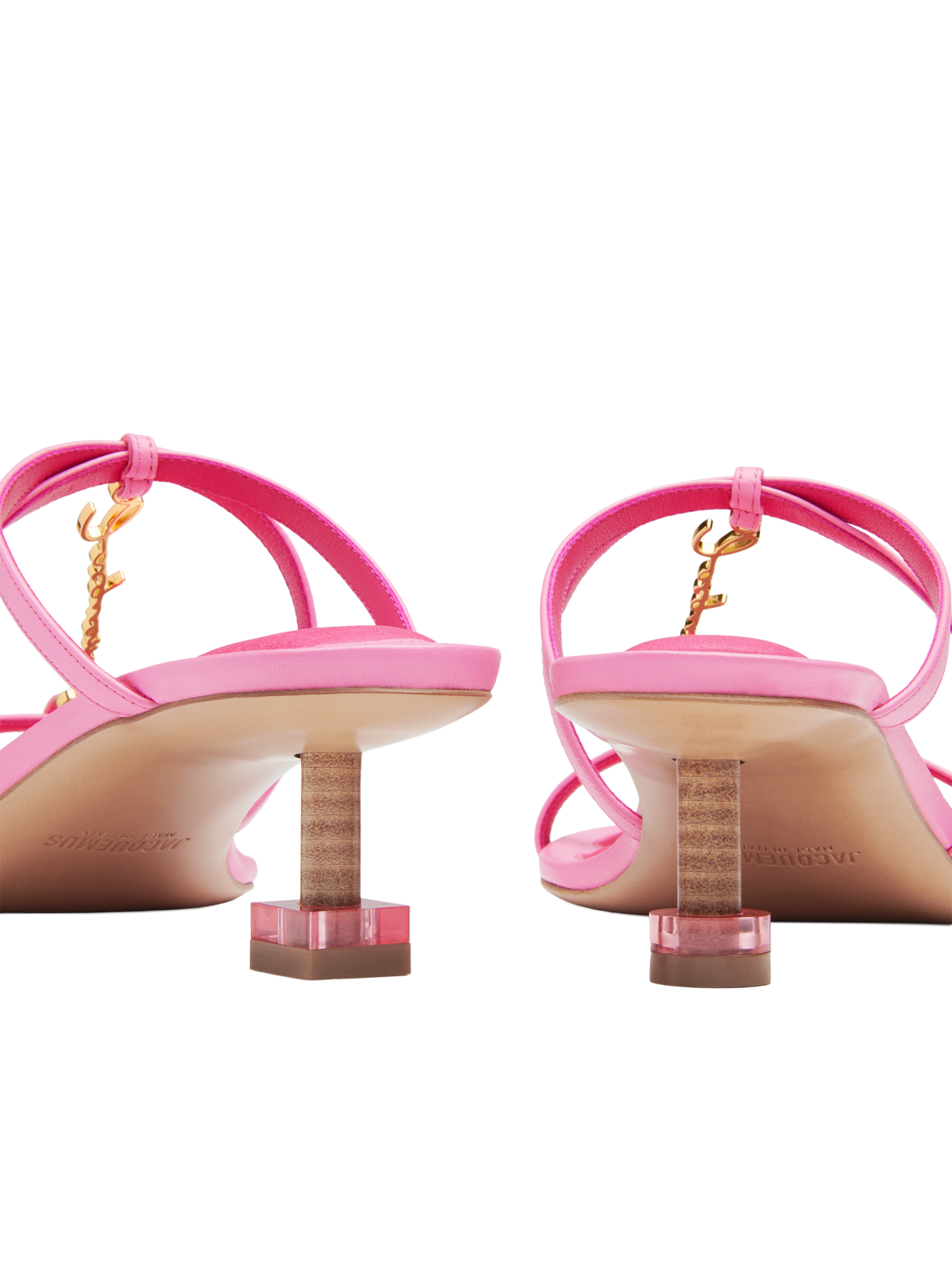 Sandales Basses Pralu en cuir - Pink