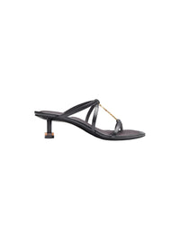 Sandales Basses Pralu en cuir - Black