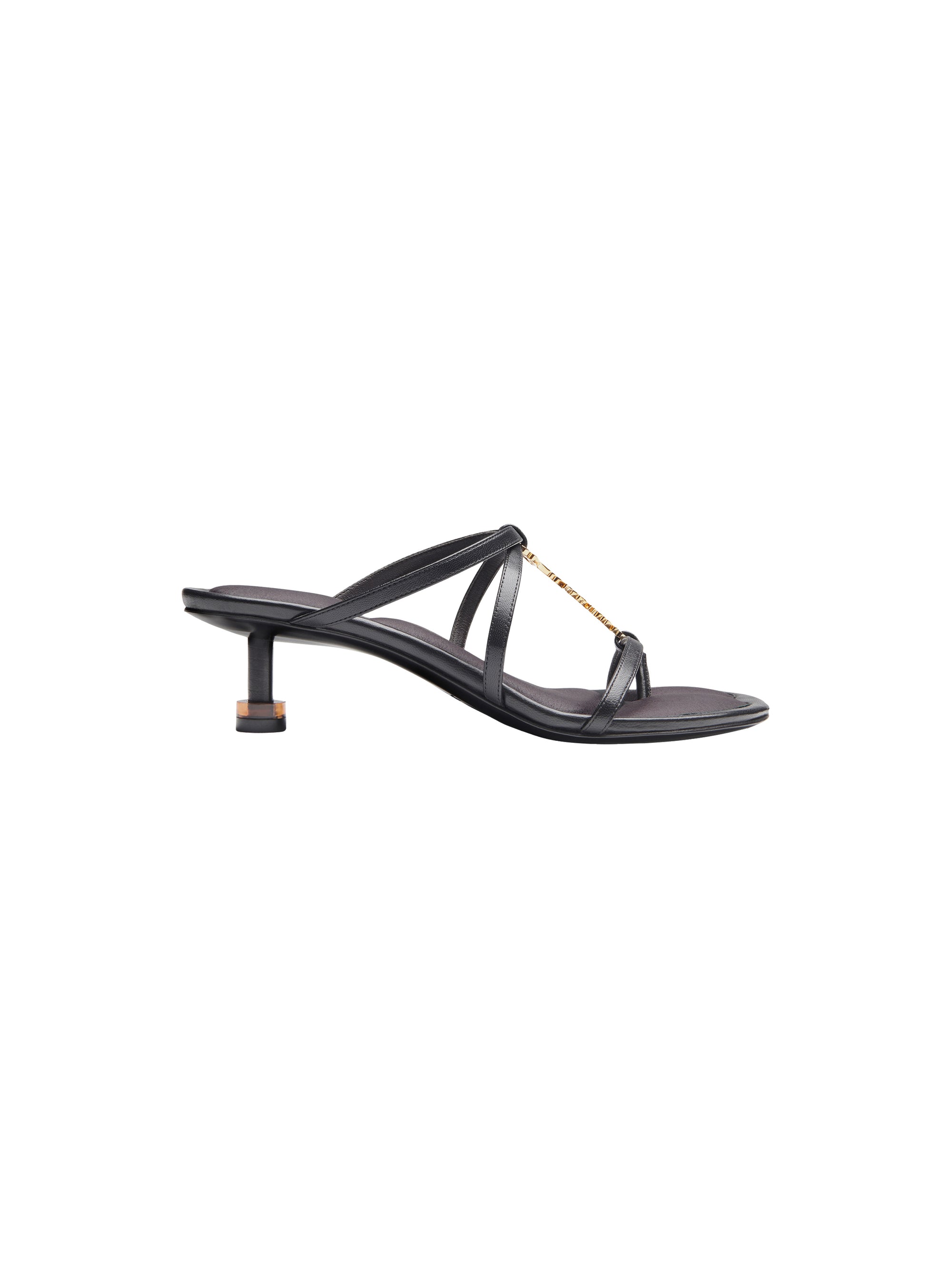 Sandales Basses Pralu en cuir - Black