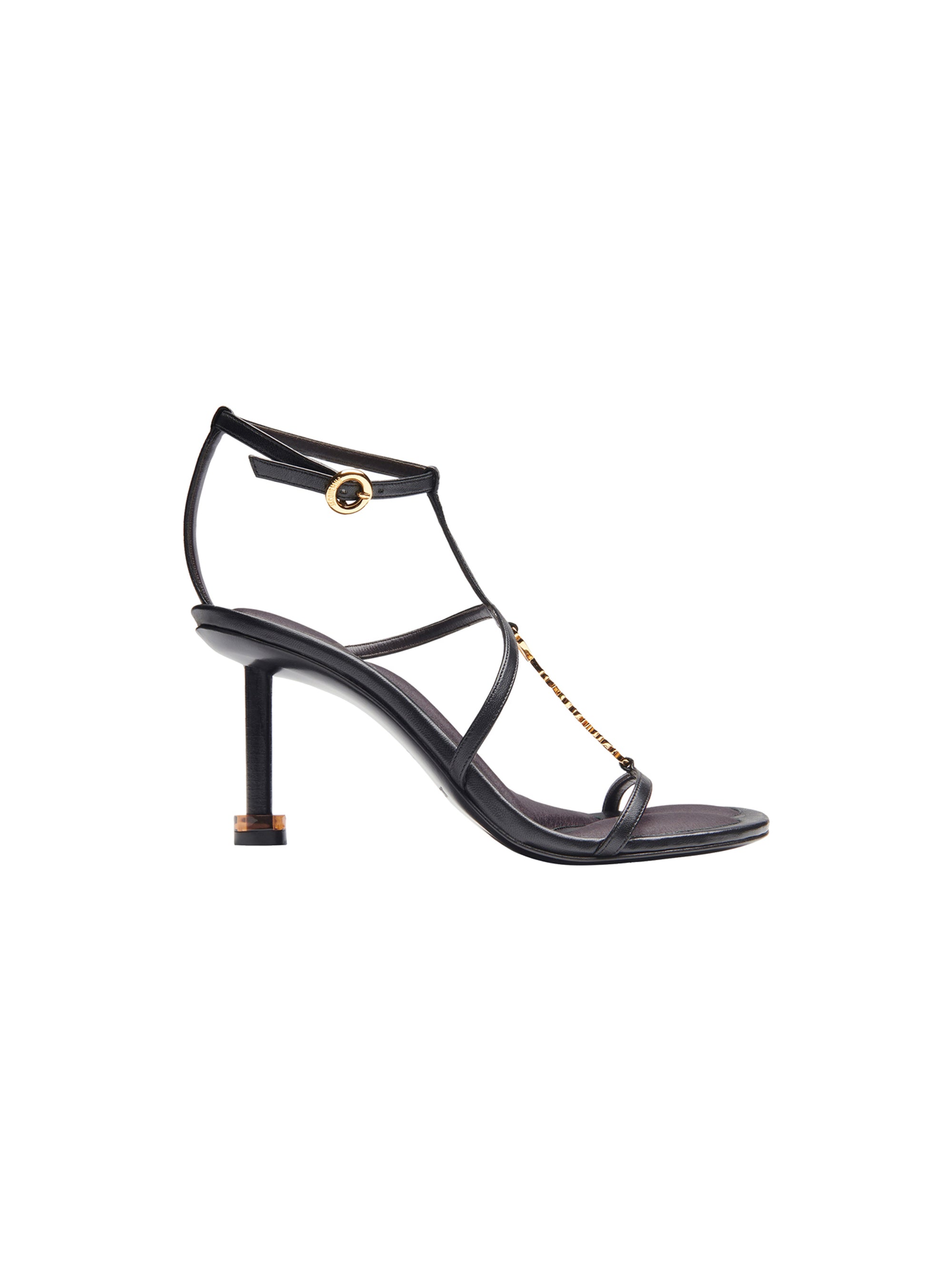Sandales Pralu en cuir - Black