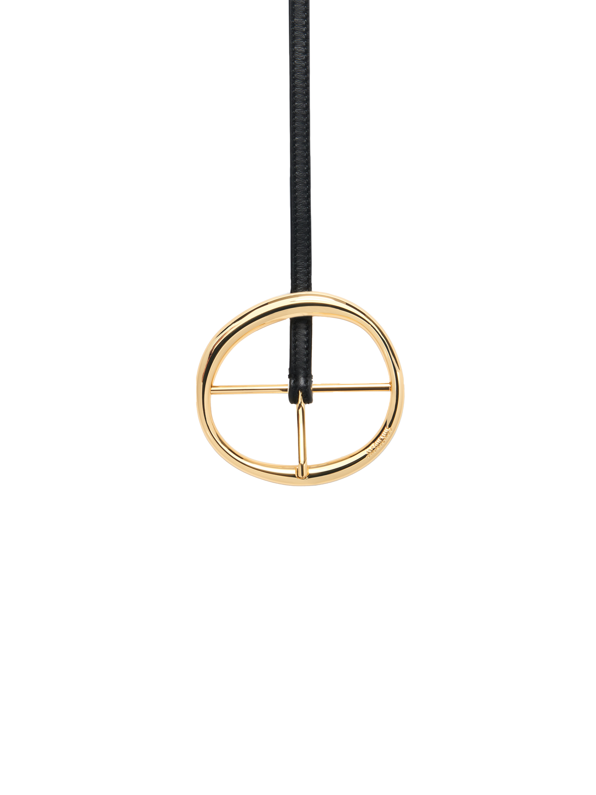 Ceinture Ronde en cuir - Black