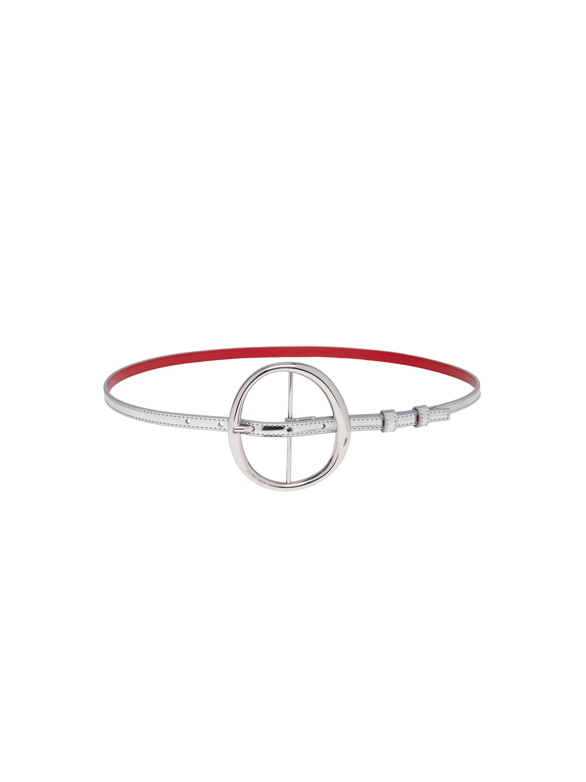 Ceinture Ronde en cuir - Silver