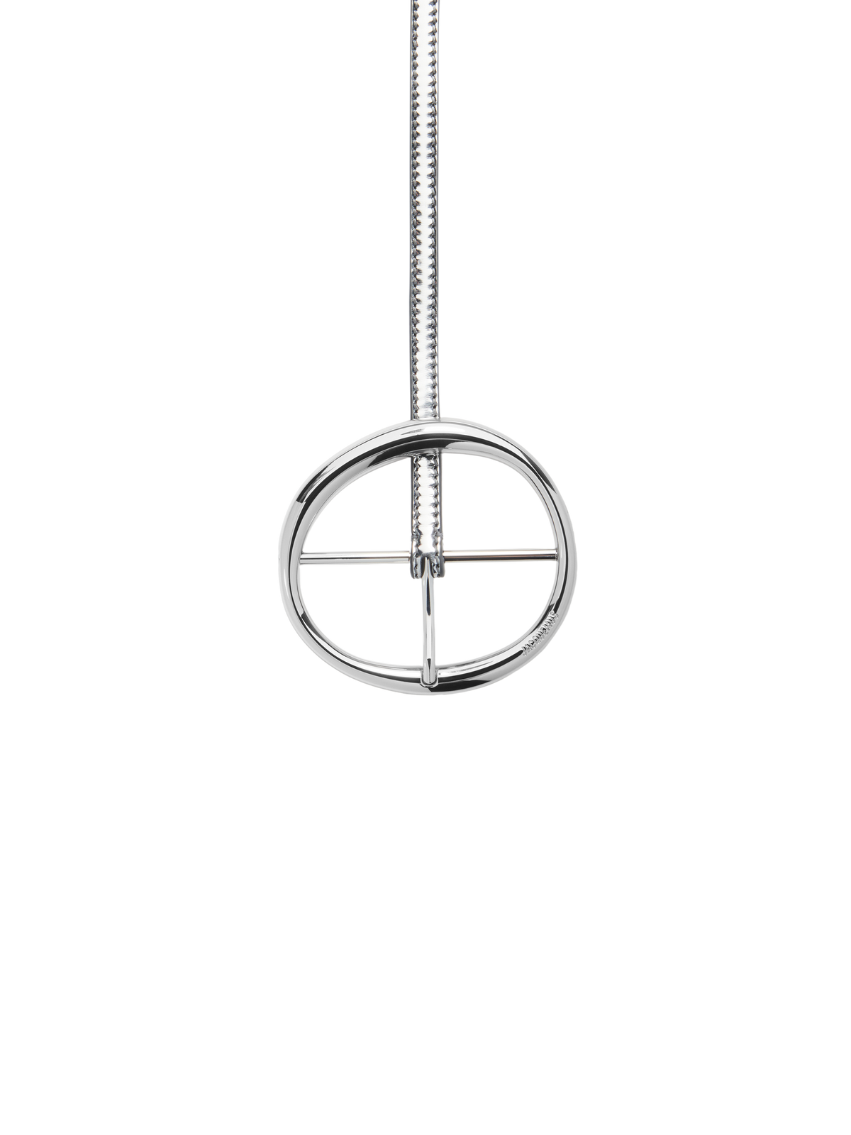 Ceinture Ronde en cuir - Silver