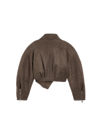 DARK BROWN LE MANTEAU FELTRO