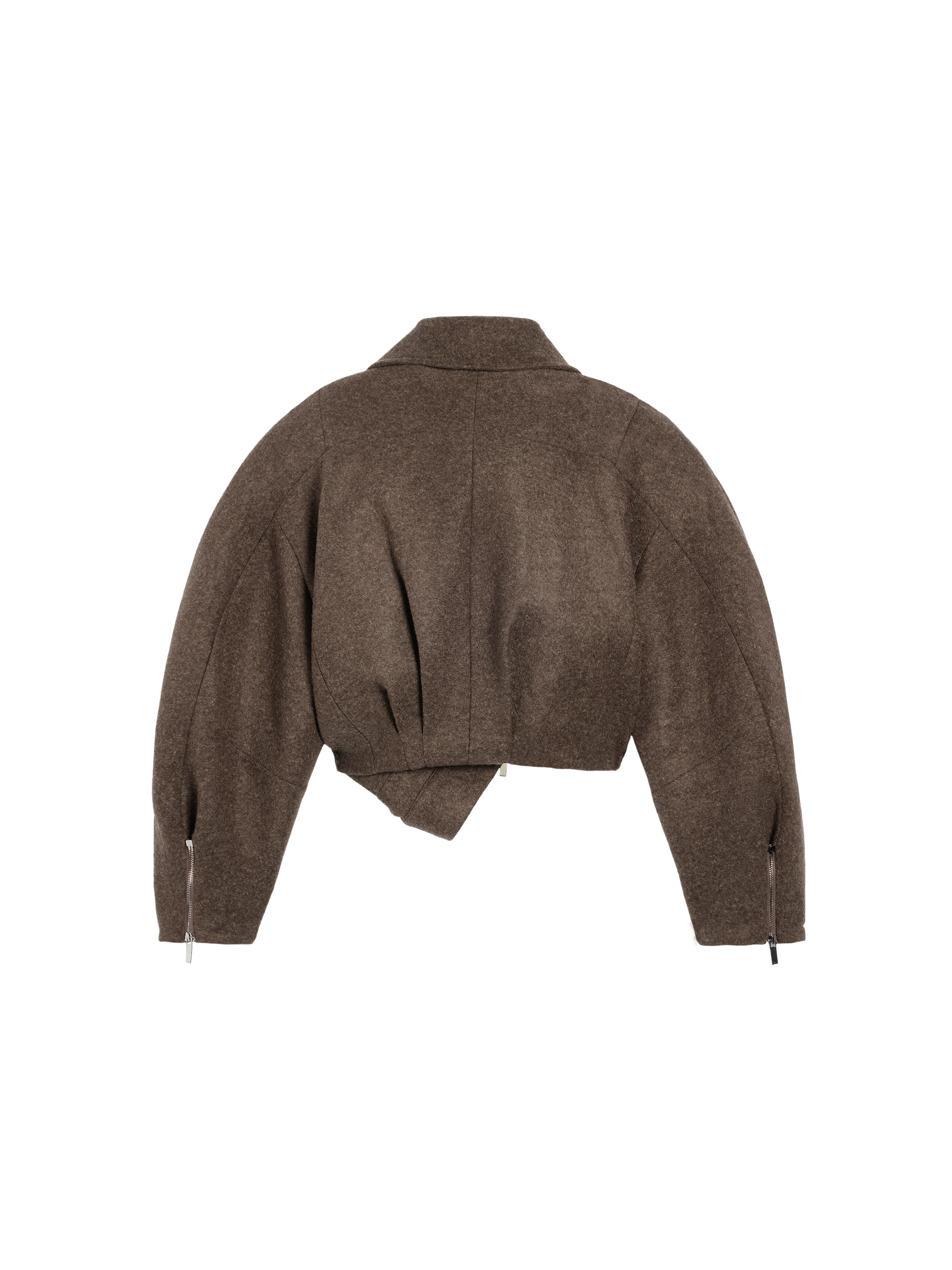 DARK BROWN LE MANTEAU FELTRO