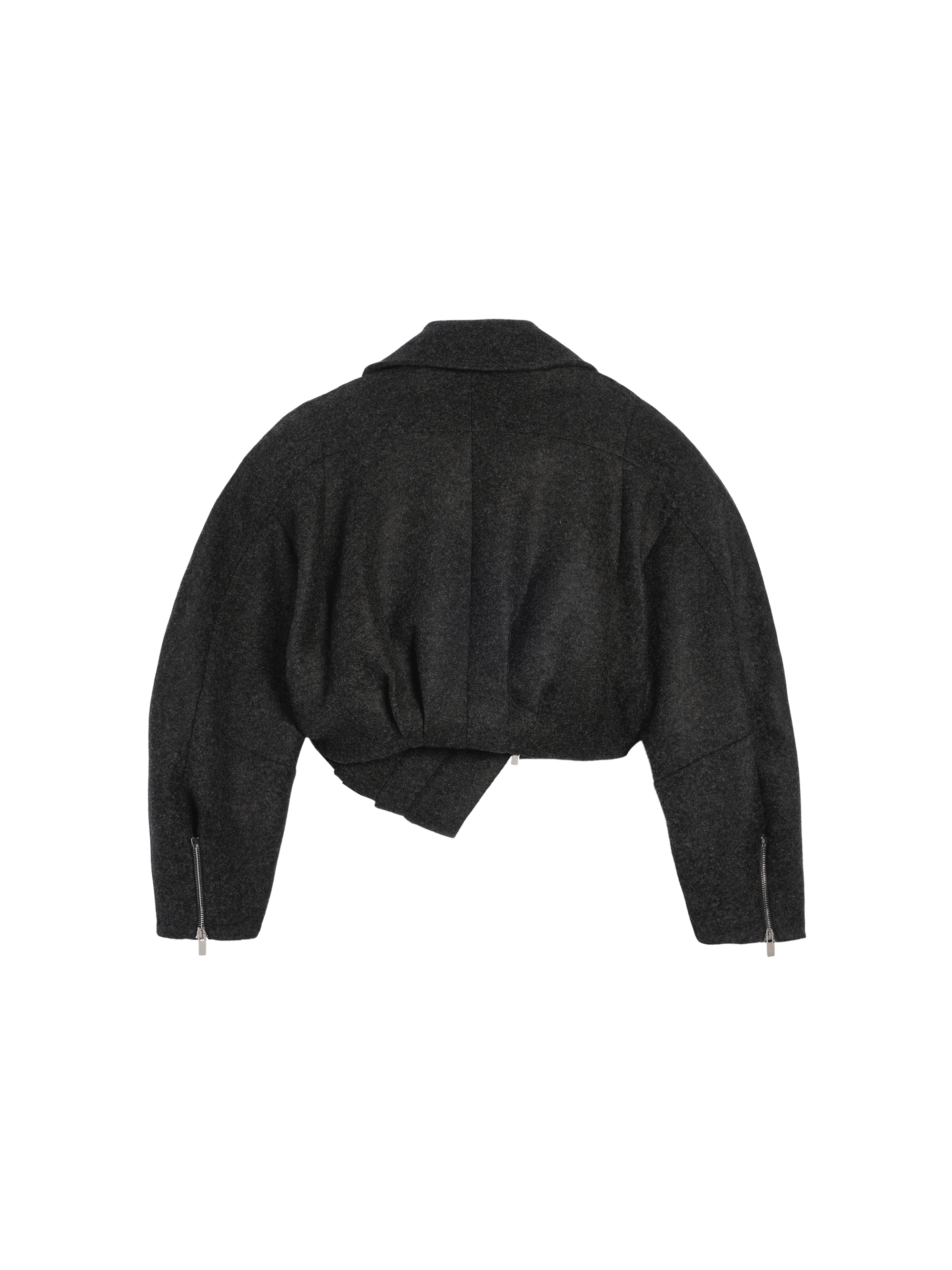 DARK GREY LE MANTEAU FELTRO