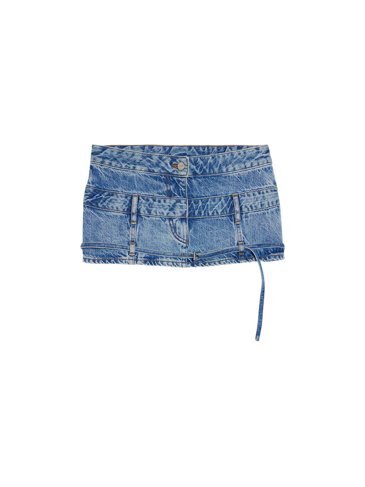 75€ / 2 sold //3 QTY / ST67%   Jupe courte De-Nimes Criollo en denim - Light Blue Tabac