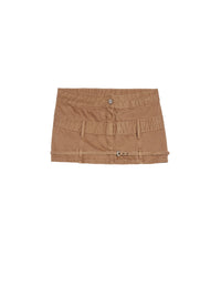 Jupe courte De-Nimes Criollo - Camel & Beige
