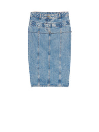 Jupe De-Nimes Criollo - Light Blue & Tabac
