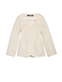 Robe Peplo blazer déstructurée - Beige