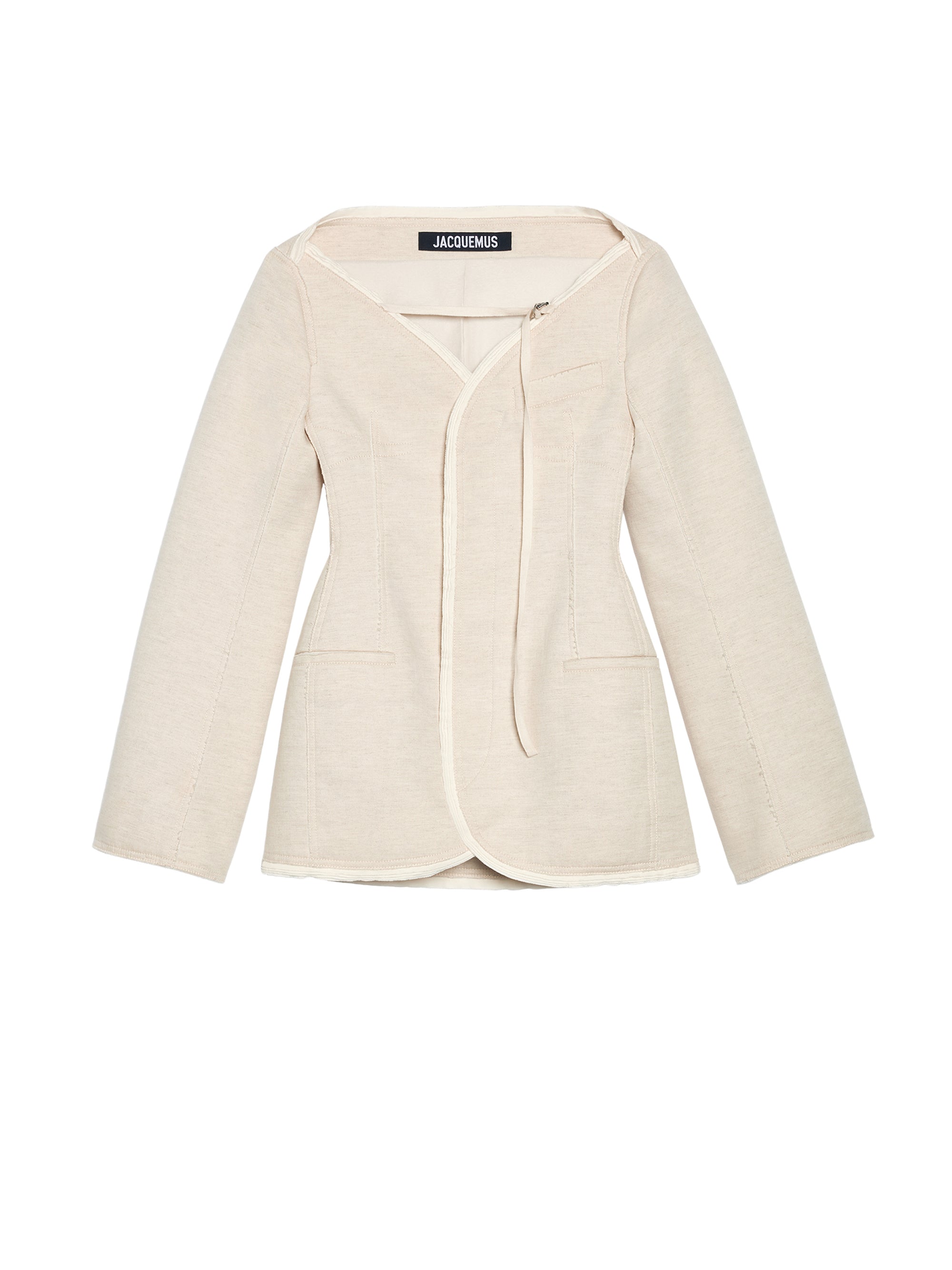 Robe Peplo blazer déstructurée - Beige