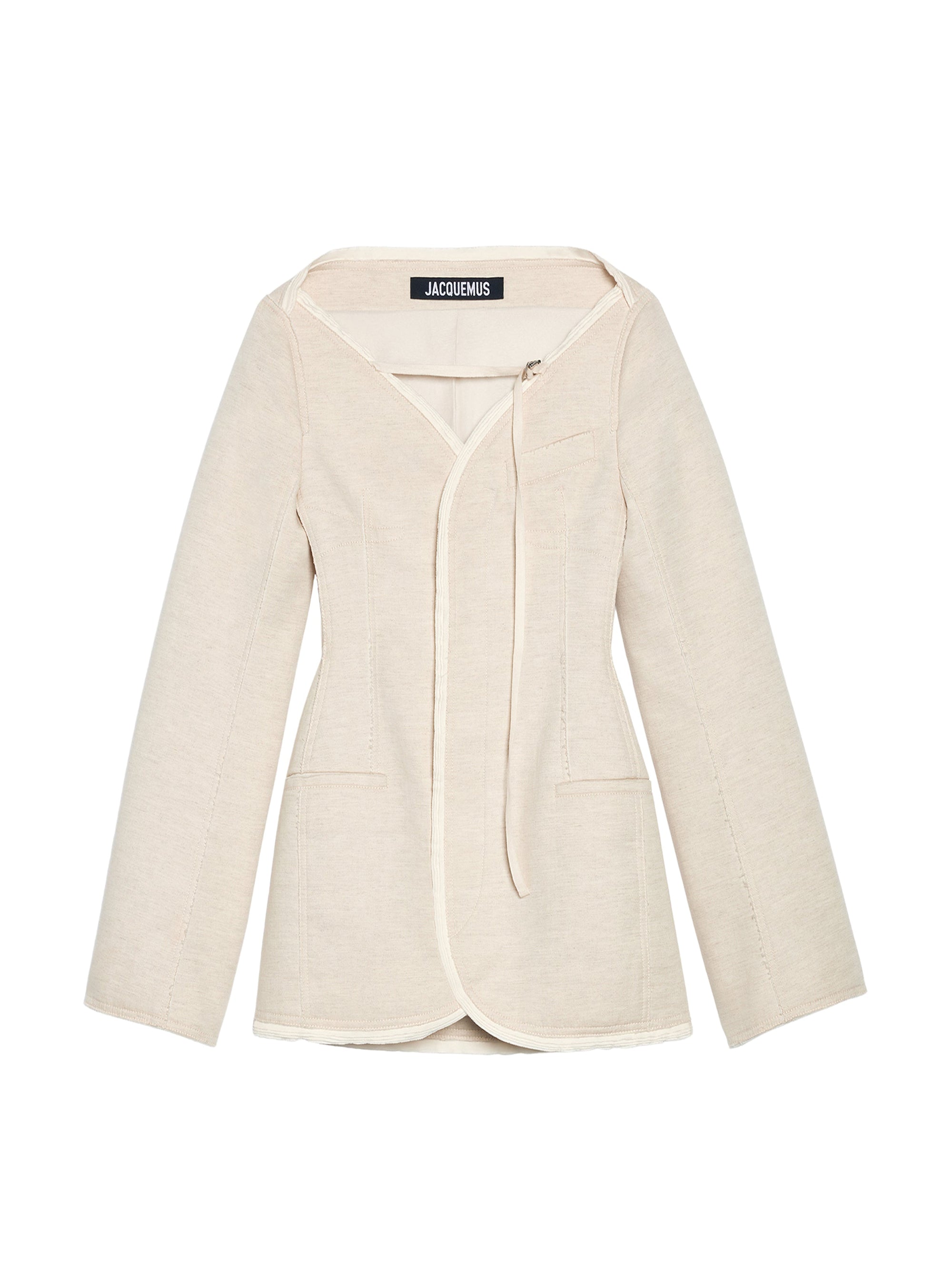 Robe Peplo blazer déstructurée - Beige