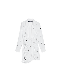 WHITE & BLACK DOTS EMBROI LA ROBE BAHIA BRODÉE