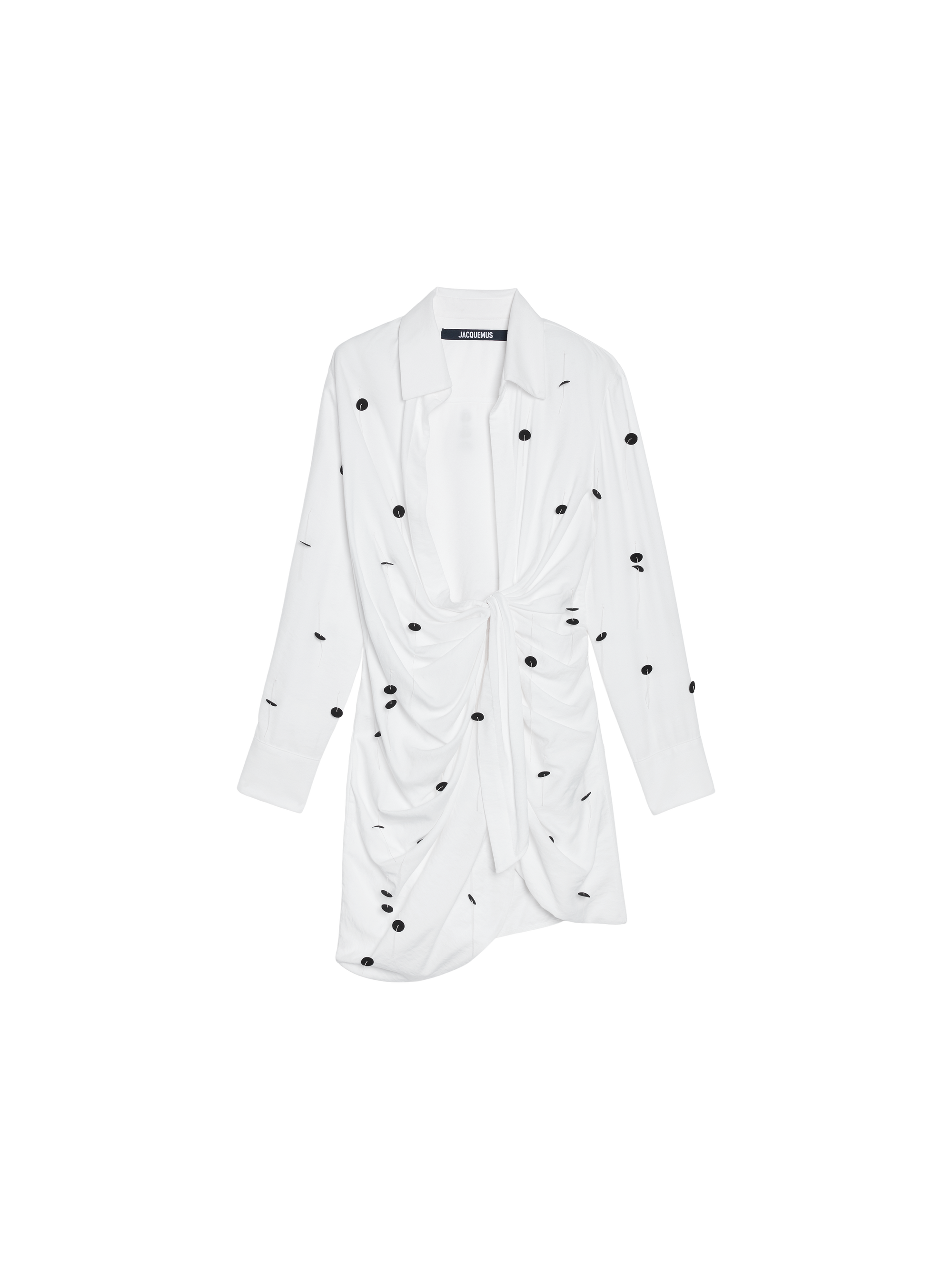 WHITE & BLACK DOTS EMBROI LA ROBE BAHIA BRODÉE