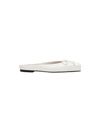 Mules Plates Ballet en cuir - Off-White