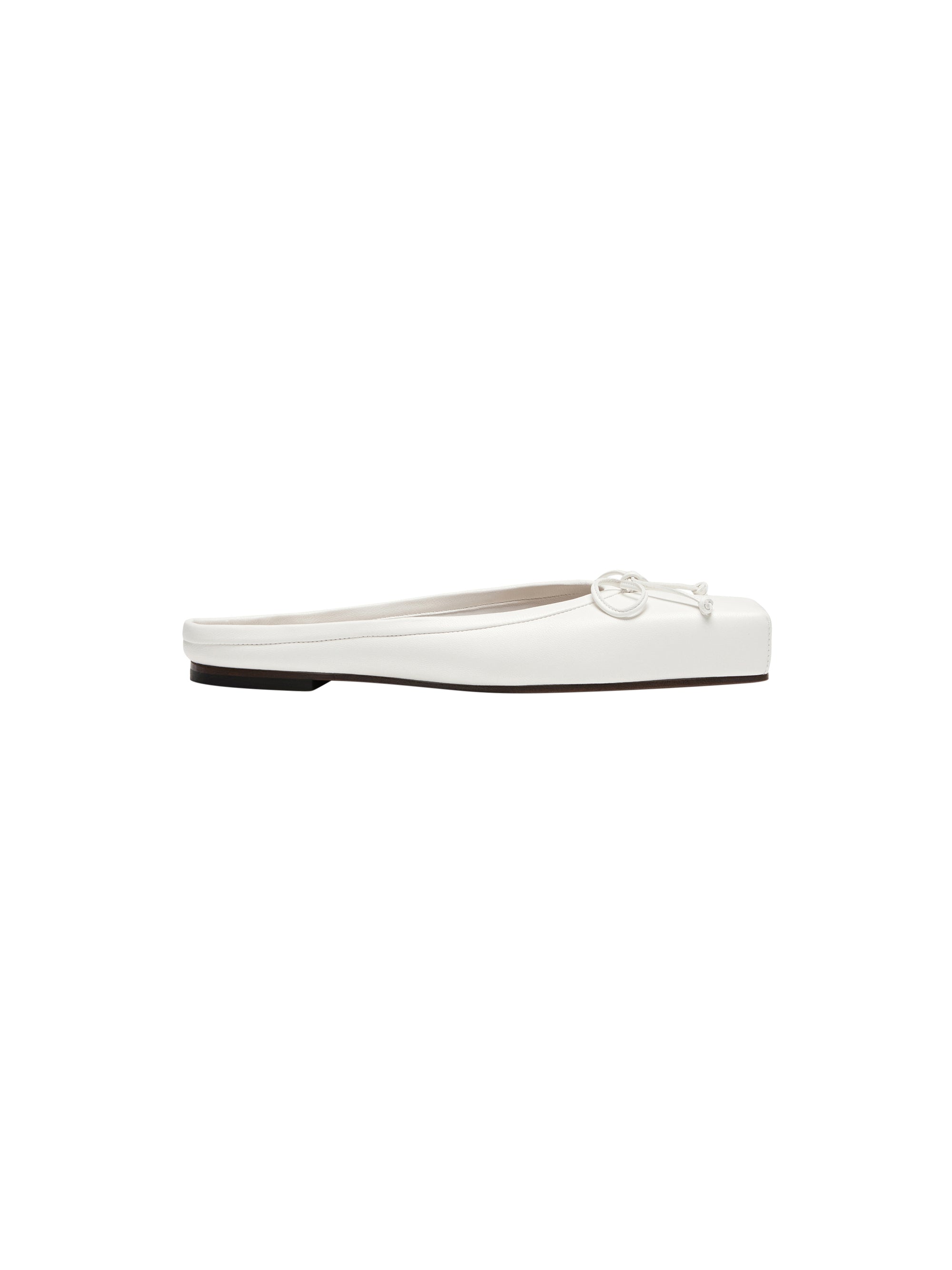 Mules Plates Ballet en cuir - Off-White