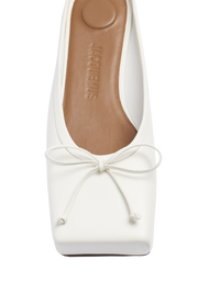 Mules Plates Ballet en cuir - Off-White