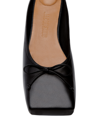 Mules Plates Ballet en cuir - Black