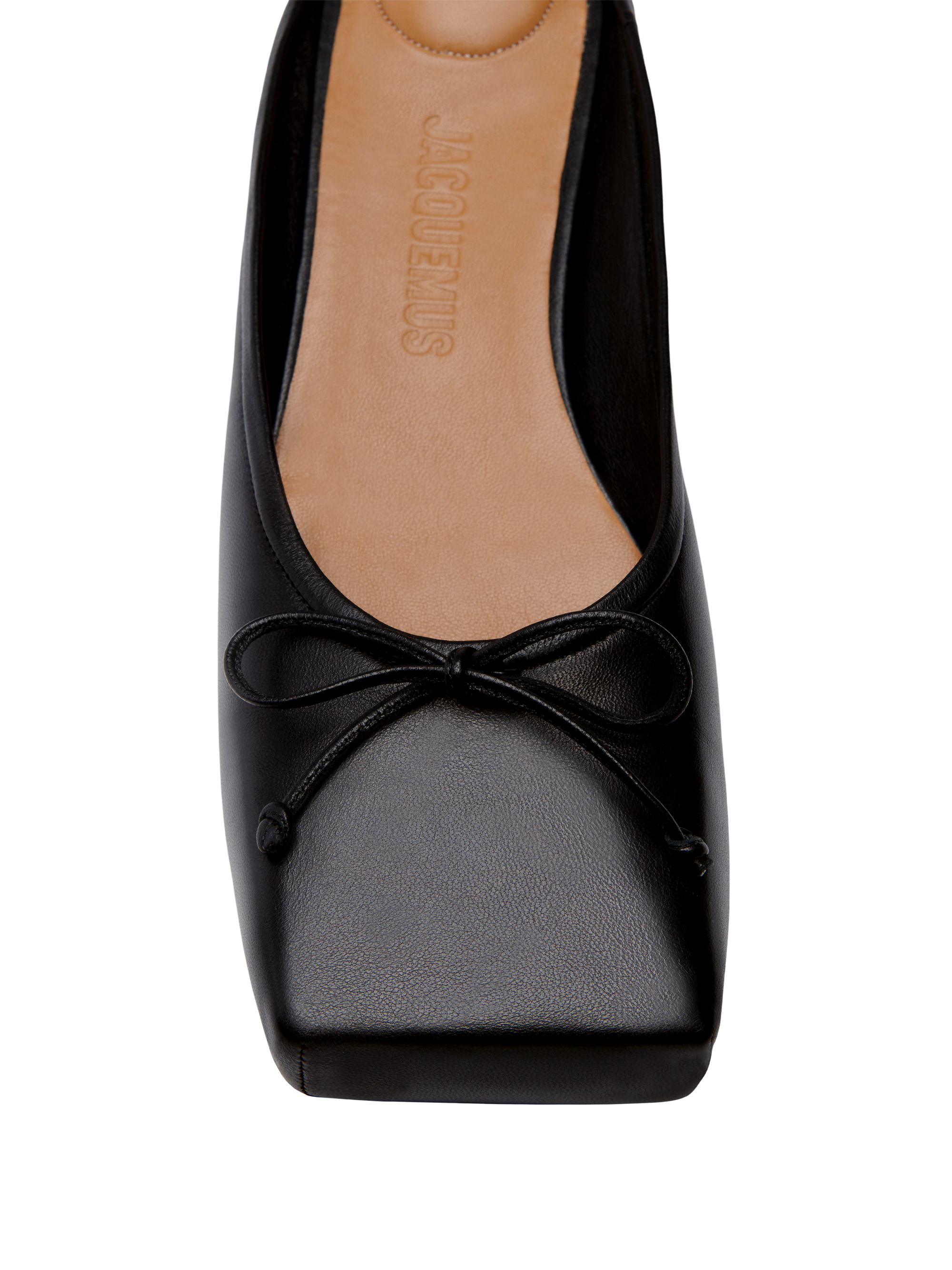 Mules Plates Ballet en cuir - Black