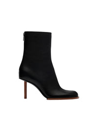 Bottines Rond Carré en cuir - Black