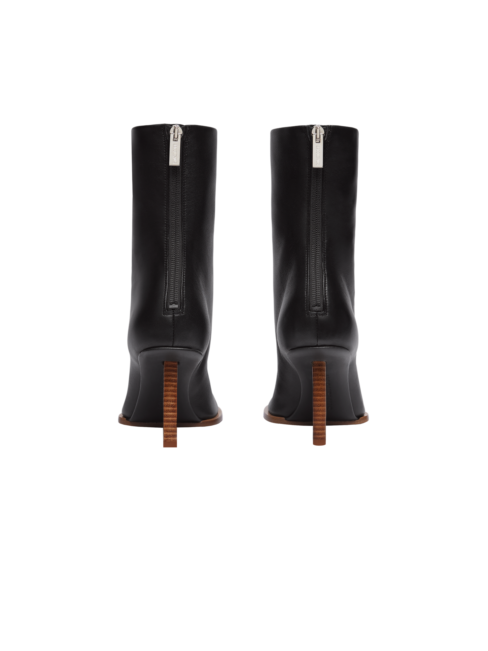 Bottines Rond Carré en cuir - Black