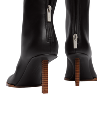Bottines Rond Carré en cuir - Black