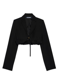 Veste Croissant en laine - Black