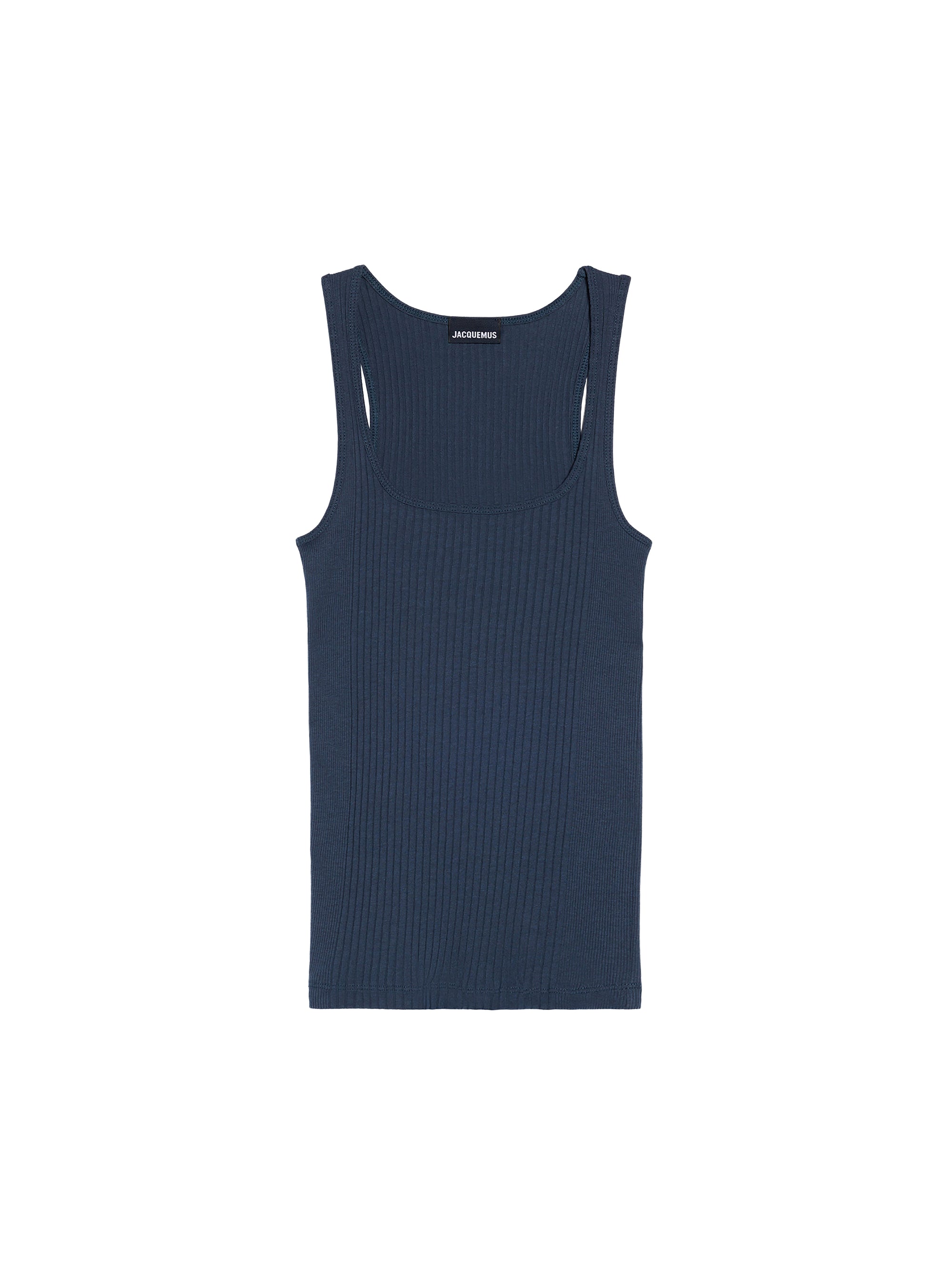 Débardeur côtelé à encolure dégagée - Dark Navy