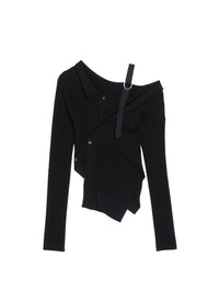 Haut Colin en laine - Black