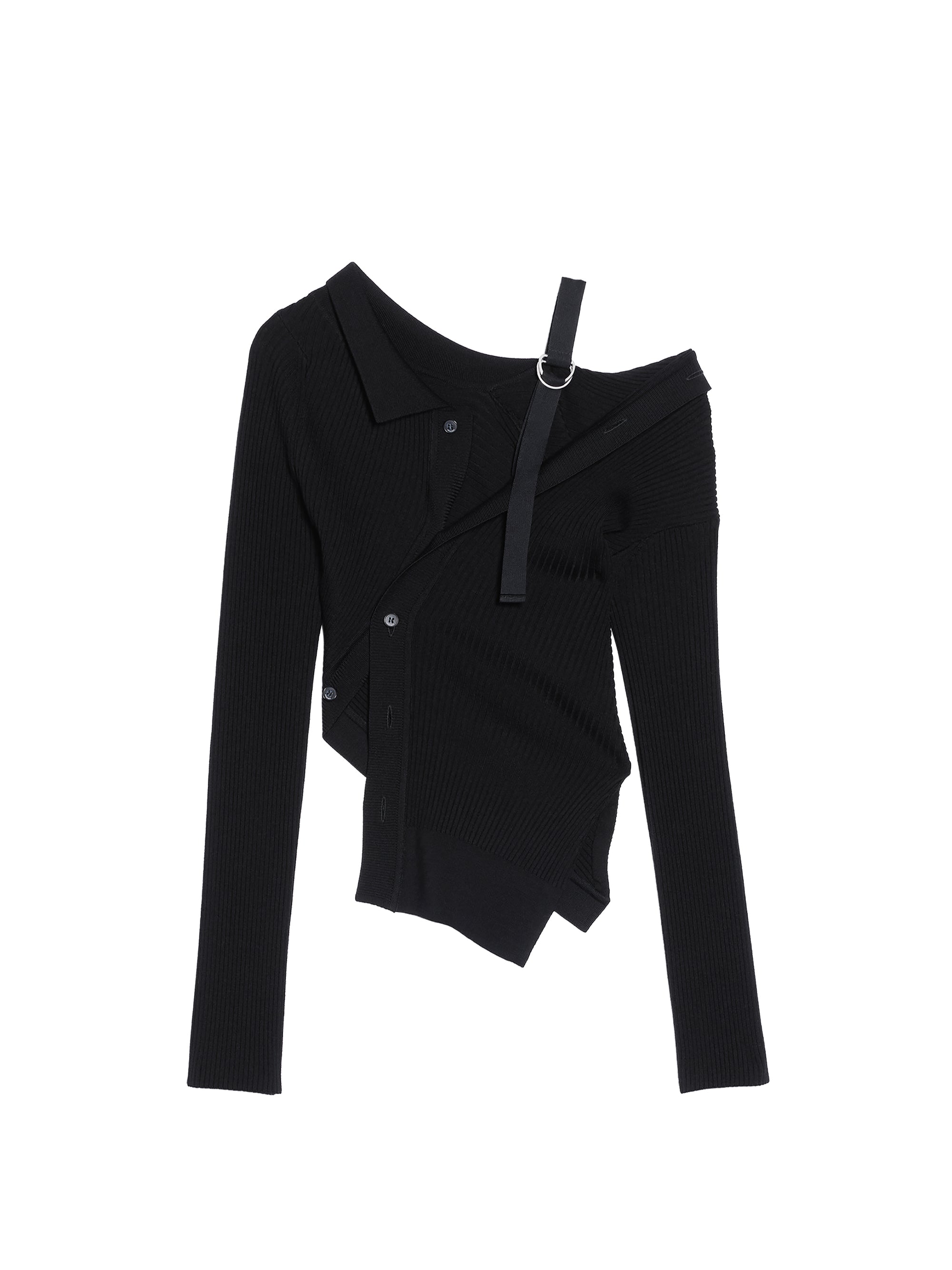 Haut Colin en laine - Black