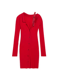 Robe courte Colin en laine - Red