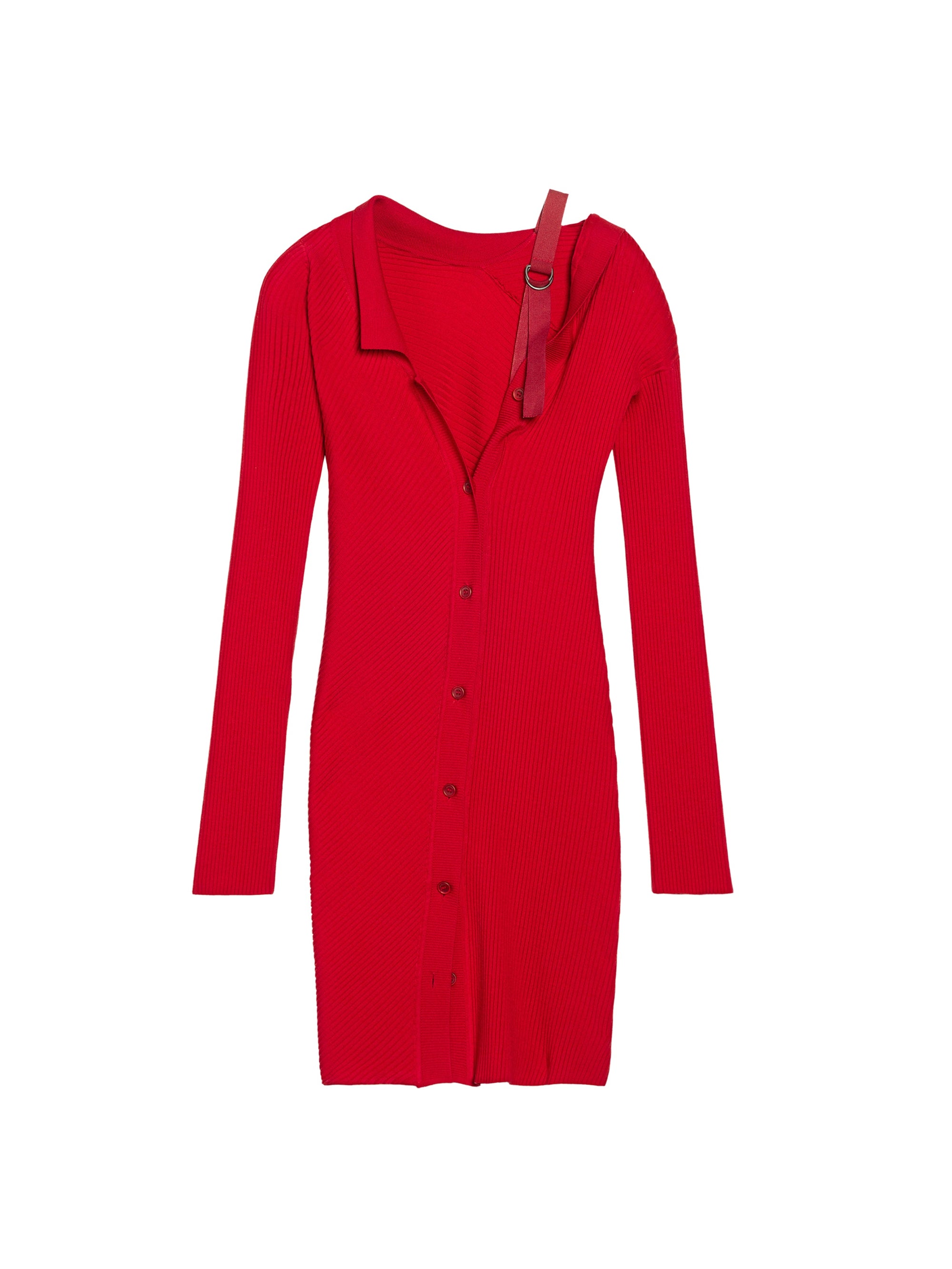 RED LA ROBE MAILLE COLIN
