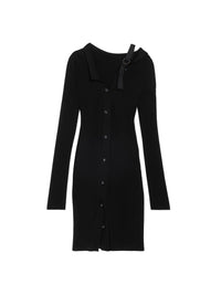 BLACK LA ROBE MAILLE COLIN