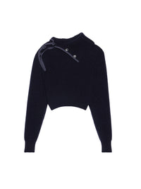 Haut Vega en laine - Navy