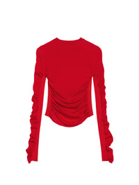 Haut Sargas en laine - Red