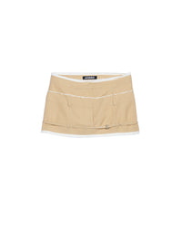 Jupe courte Caraco - Beige