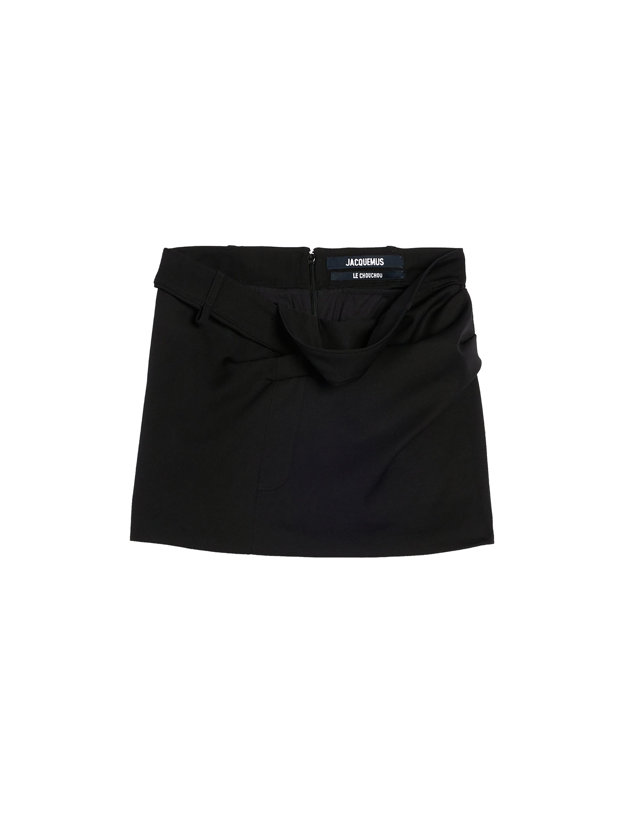 Jupe courte Bahia en laine - Black