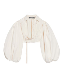 Chemise Bahia à manches bouffantes - White