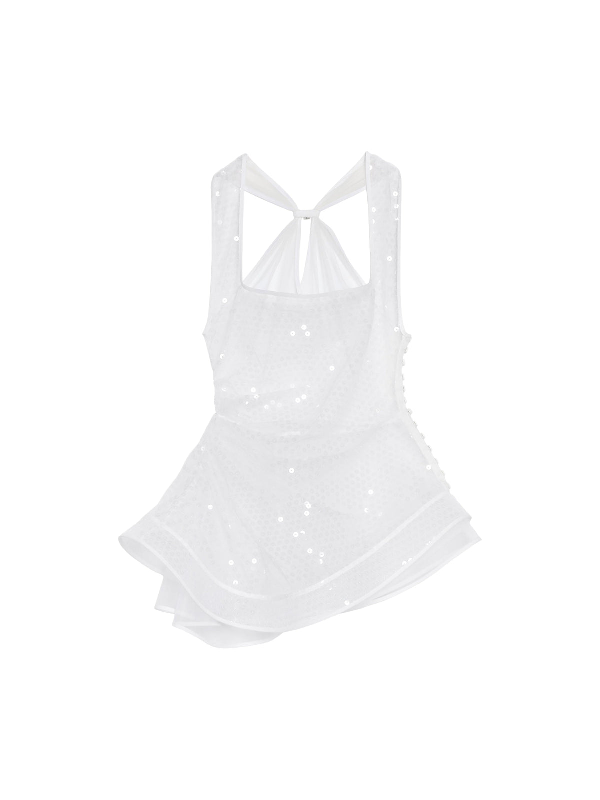 Débardeur Perle à sequins - White